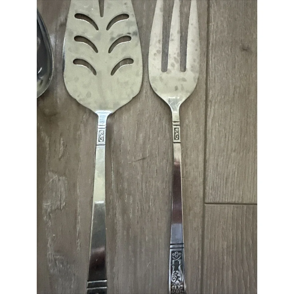 5‎ PCs ECKO Eterna SANTA CLARA Stainless Steel Flatware Silverware Serving Set
